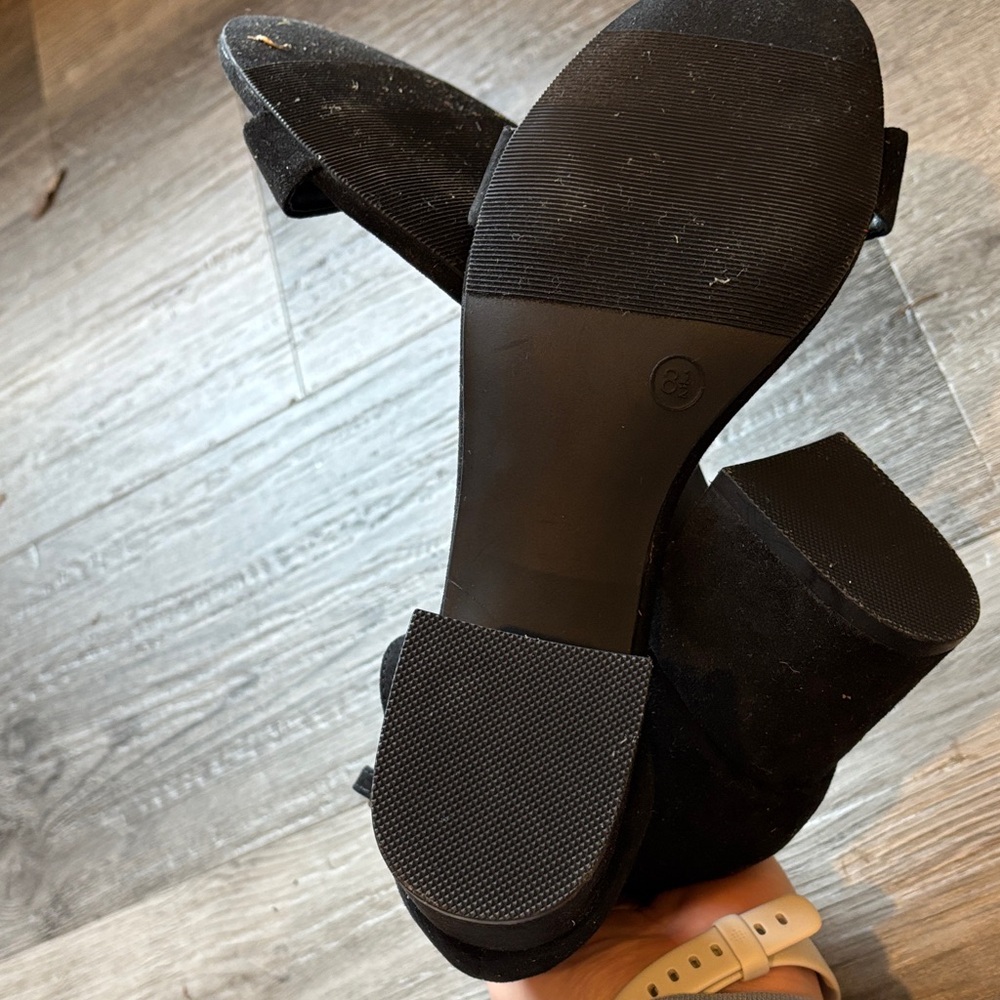 Madden Girl Black Block Heel Sandals - Picture 5 of 5